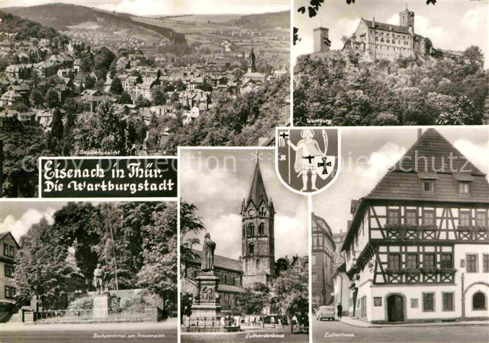 Eisenach Thueringen Marienstrasse Luther Denkmal Wartburg Lutherhaus