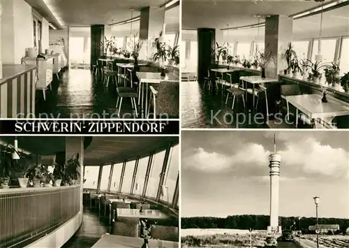 AK / Ansichtskarte Zippendorf Fernsehturm Turmcafe Restaurant Kat. Schwerin