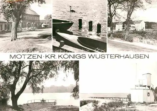 AK / Ansichtskarte Motzen Mittenwalde Mark Gaststaette Uferpartie am See Ferienheim Kat. Mittenwalde Mark