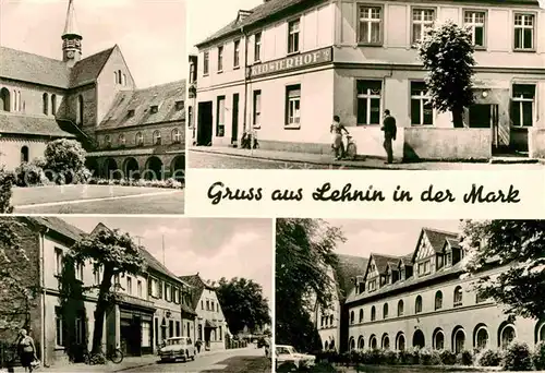 AK / Ansichtskarte Lehnin HO Gaststaette Klosterhof Friedensstrasse Luise Henrietten Stift Kat. Kloster Lehnin