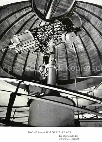 AK / Ansichtskarte Sternwarte Urania Observatorium Olbers Gesellschaft Spiegelteleskop  Kat. Gebaeude