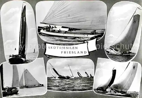 AK / Ansichtskarte Segelboote Skutsjesilen Friesland  Kat. Schiffe