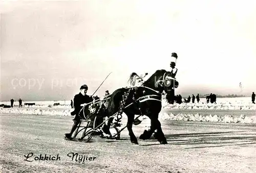 AK / Ansichtskarte Pferdeschlitten 