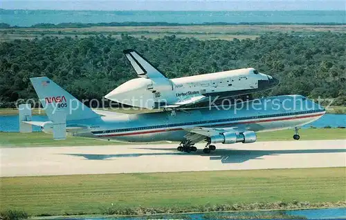 AK / Ansichtskarte Raumfahrt Kennedy Space Center Florida 747 Shuttle Prior Landing Facility Kat. Flug
