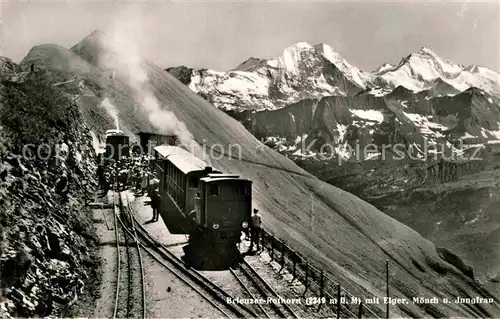 AK / Ansichtskarte Brienz Rothornbahn Eiger Moench Jungfrau  Kat. Eisenbahn