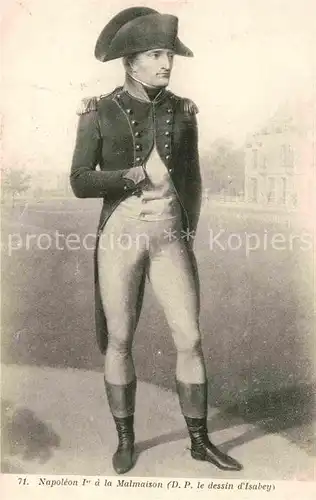 AK / Ansichtskarte Napoleon Bonaparte Malmaison Kuenstlerkarte Isabey  Kat. Persoenlichkeiten