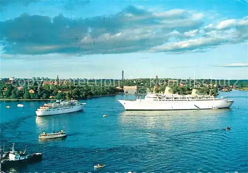 AK / Ansichtskarte Schiffe Ships Navires M/S Kungsholm Stockholm / Schiffe /