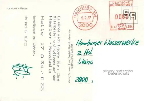 AK / Ansichtskarte Ausstellung Hannover Messe  Kat. Expositions