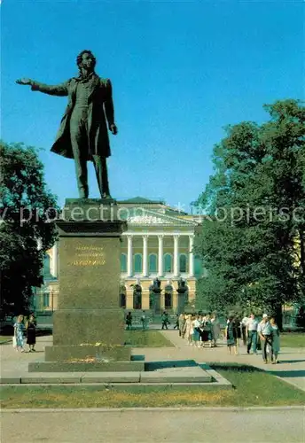 AK / Ansichtskarte St Petersburg Leningrad Puschkin Denkmal 