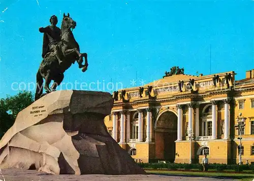 AK / Ansichtskarte St Petersburg Leningrad Peter I Denkmal 