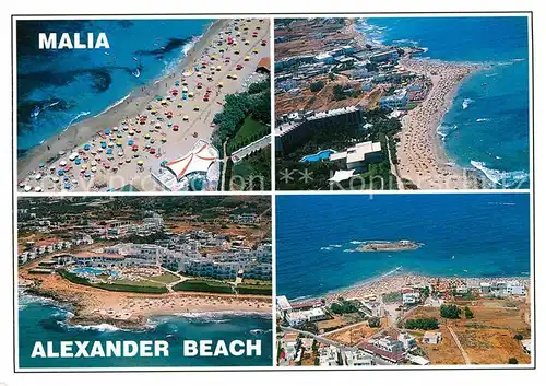 AK / Ansichtskarte Malia Alexander Beach Fliegeraufnahme Kat. Insel Kreta