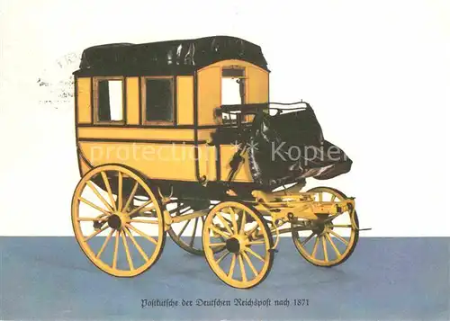 AK / Ansichtskarte Postkutsche Deutsche Reichspost nach 1871 Kat. Post