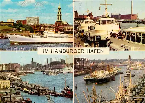 AK / Ansichtskarte Schiffe Ships Navires Hamburg Hafen  / Schiffe /