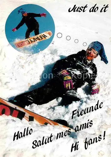 AK / Ansichtskarte Wintersport Snowboarden  Kat. Sport