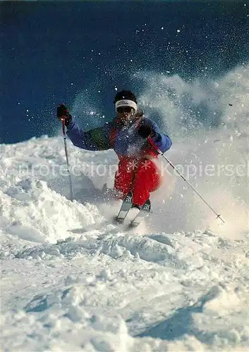 AK / Ansichtskarte Skifahren Juerg Biner  Kat. Sport