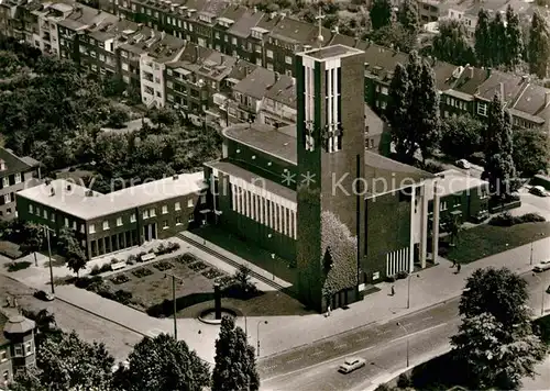 AK / Ansichtskarte Duesseldorf Fliegeraufnahme Evangelische Matthaei Kirche Kat. Duesseldorf