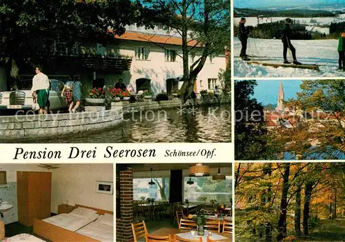 AK / Ansichtskarte Schoensee Pension Drei Seerosen Kat. Schoensee