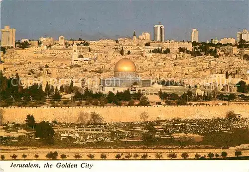 AK / Ansichtskarte Jerusalem Yerushalayim Altstadt Blick vom oelberg Kat. Israel
