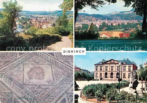 AK / Ansichtskarte Diekirch Gesamtansicht Herrenberg Hardt Justitz Palast Kat. Diekirch