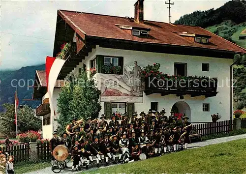 AK / Ansichtskarte Neustift Stubaital Tirol Musikkapelle Fassadenmalerei Kat. Neustift im Stubaital
