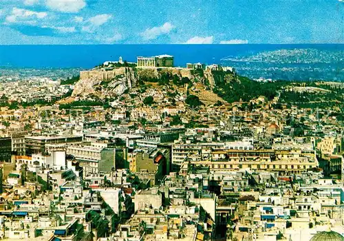 AK / Ansichtskarte Athen Griechenland Panorama mit Akropolis  Kat. 
