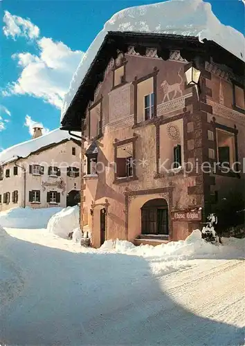 AK / Ansichtskarte Silvaplana GR Engadiner Haus Kat. Silvaplana