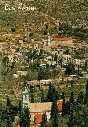 AK / Ansichtskarte Jerusalem Yerushalayim Ein Karem General view Birthplace of St John the Baptist Kat. Israel