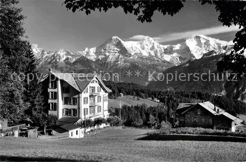 AK / Ansichtskarte Beatenberg Hotel Silberhorn Eiger Moench Jungfrau Berner Alpen Kat. Beatenberg
