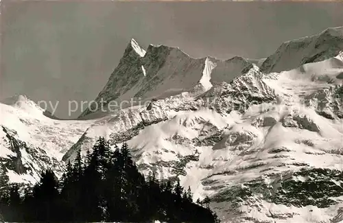AK / Ansichtskarte Grindelwald Finsteraarhorn Gebirgspanorama Berner Alpen Kat. Grindelwald