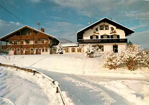 AK / Ansichtskarte Wackersberg Bad Toelz Pension Willibald im Winter Kat. Wackersberg
