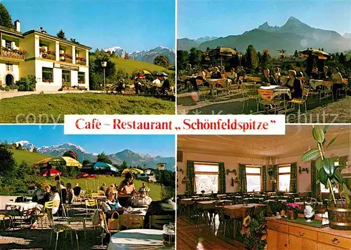 AK / Ansichtskarte Stanggass Berchtesgaden Cafe Restaurant Schoenfeldspitze Alpenblick Kat. Bischofswiesen