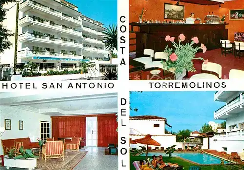 AK / Ansichtskarte Torremolinos Hotel San Antonio Swimming Pool Bar Kat. Malaga Costa del Sol