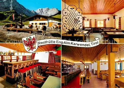 AK / Ansichtskarte Eng Alm Rasthuette am grossen Ahornboden Karwendel