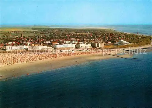 AK / Ansichtskarte Borkum Nordseebad Fliegeraufnahme  Kat. Borkum