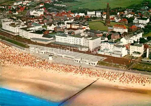 AK / Ansichtskarte Borkum Nordseebad Fliegeraufnahme Kat. Borkum