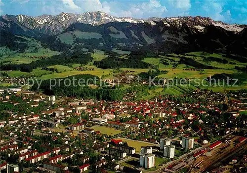 AK / Ansichtskarte Sonthofen Oberallgaeu Fliegeraufnahme mit Daumengruppe Nebelhorn Kat. Sonthofen