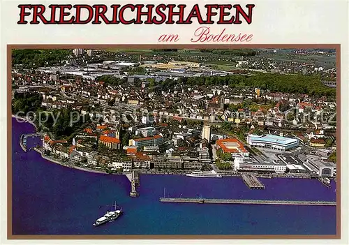 AK / Ansichtskarte Friedrichshafen Bodensee Fliegeraufnahme  Kat. Friedrichshafen