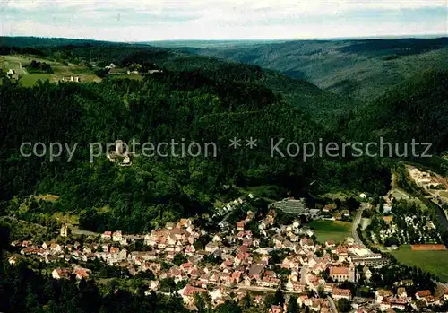 AK / Ansichtskarte Bad Liebenzell Fliegeraufnahme mit Burg  Kat. Bad Liebenzell