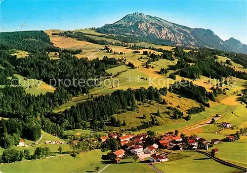 AK / Ansichtskarte Kranzegg Fliegeraufnahme mit Gruenten Kat. Rettenberg