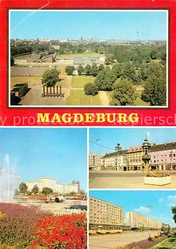 AK / Ansichtskarte Magdeburg Blick vom Aussichtsturm im Kulturhaus Rotehorn Kat. Magdeburg