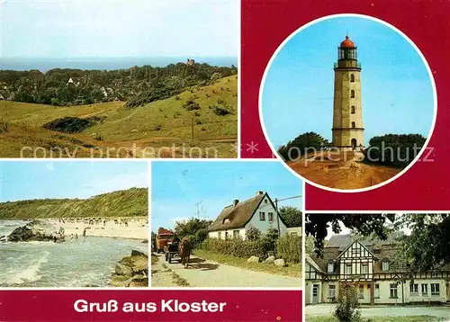 AK / Ansichtskarte Kloster Hiddensee Leuchtturm Strand Griebenhaus  Kat. Insel Hiddensee