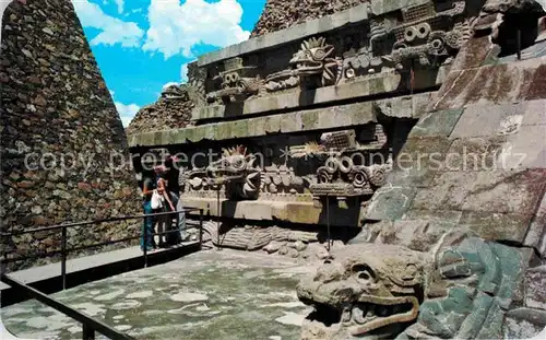 AK / Ansichtskarte Teotihuacan Templo de Quetzalcoatl Kat. San Juan Teotihuacan Mexiko