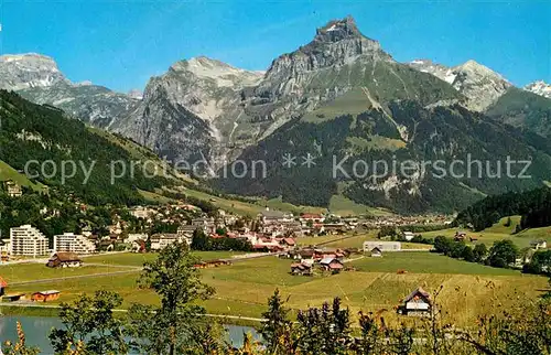 AK / Ansichtskarte Engelberg OW mit Hahnen Kat. Engelberg