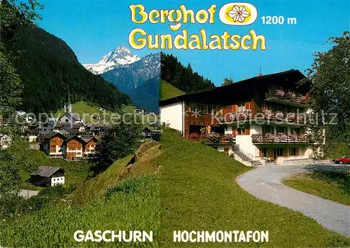 AK / Ansichtskarte Gaschurn Vorarlberg Berghof Gundalatsch Kat. Gaschurn