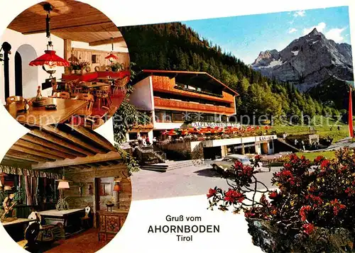 AK / Ansichtskarte Eng Hinterriss Tirol Alpengasthof Eng am Gr Ahornboden Gaststube