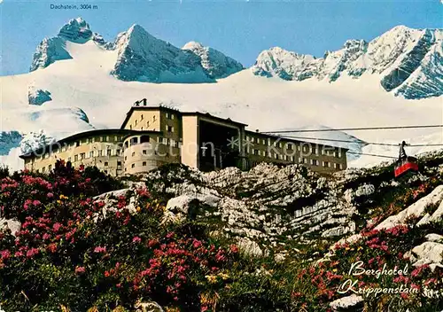 AK / Ansichtskarte Obertraun Berghaus Krippenstein mit Dachstein Kat. Obertraun