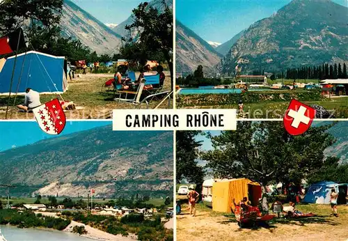 AK / Ansichtskarte Gampel Camping Rhone Kat. Gampel