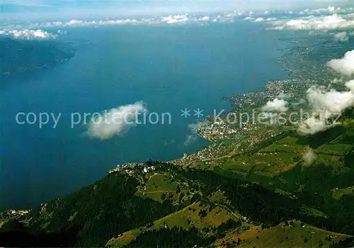 AK / Ansichtskarte Rochers de Naye Fliegeraufnahme Montreux Vevey Lac Leman Kat. Rochers de Naye