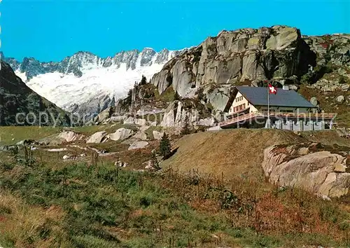 AK / Ansichtskarte Goeschenen Goeschenenalp Berggasthaus mit Dammagletscher Kat. Goeschenen