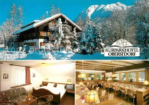 AK / Ansichtskarte Oberstdorf Kurparkhotel Kat. Oberstdorf